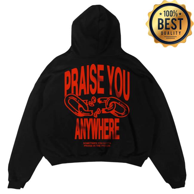 Official Brandon Lake Merch Store Praise You Anywhere - Chain Hooded Sweatshirt Brandon Lake Apparel Clothing Shop Brandonlake