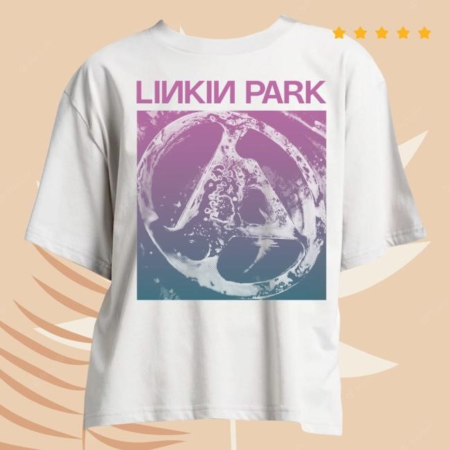 Official Linkin Park Merch Store Shop Linkin Park FZ Deluxe Gradient Ladies Drop Shoulder White Tshirt LinkinPark