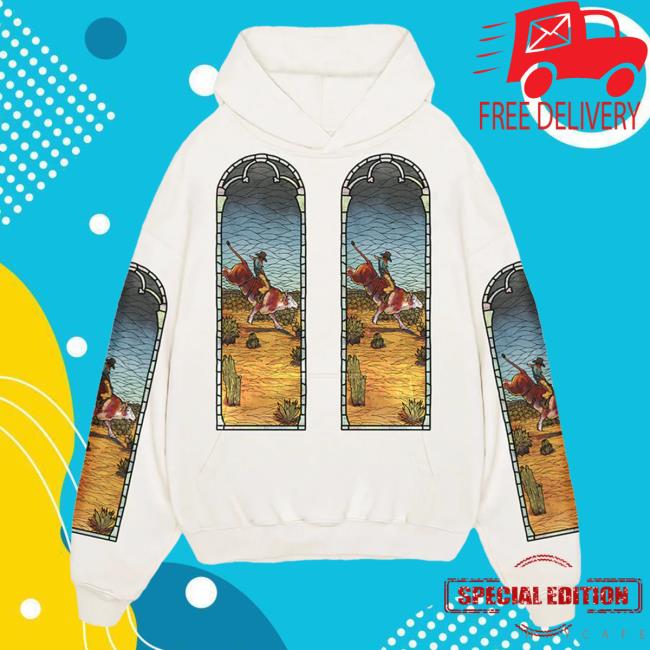 Official Est Gee Store Who Decides War x EST Gee Stained Glass Hoody Cream