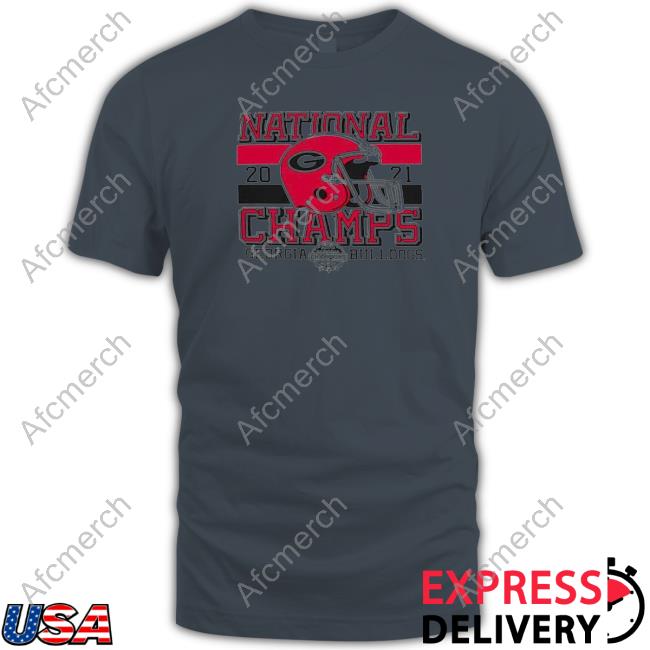 Georgia Bulldogs Champion Youth College Football Playoff 2021 National Champions Winning Stripes Shirts