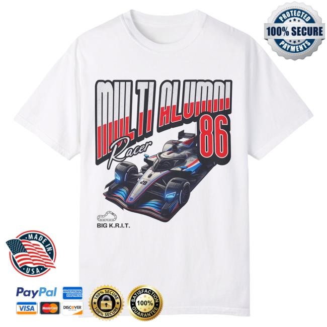 Official Merchbar Big Krit Shop Big K.R.I.T. Multi Racer Attractive Shirt Merch Bar