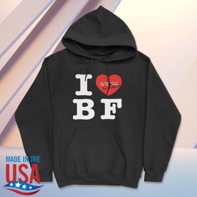 The Backfires Official I <3 BF Black Pullover Hoodie