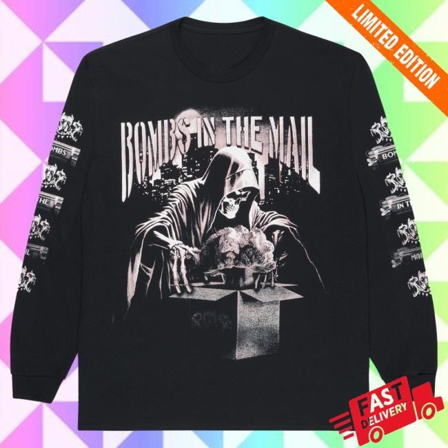 Official City Morgue Merch City Morgue Bombs In The Mail Tour Box Long Sleeve New Shirt City Morgue Clothing