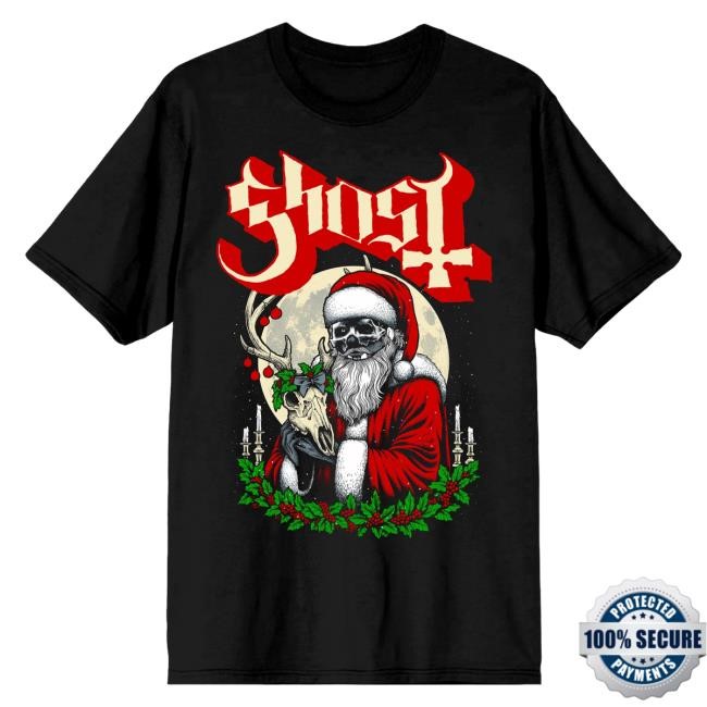 Official Ghost Merch Store Father Christmas Tshirt