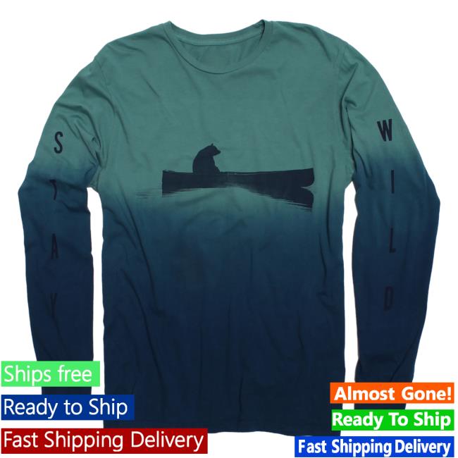 Official Altru Apparel Clothing Up A Creek Bear In A Canoe Dip Dye Sweaters