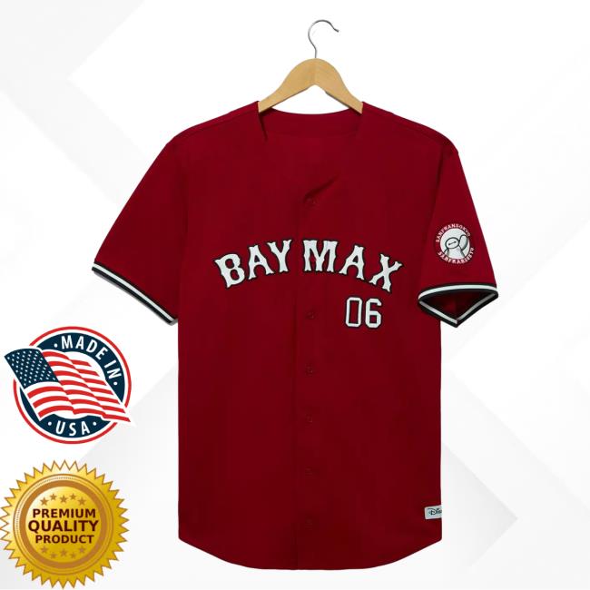 Official Box Lunch Merch Store Box Lunch Disney Big Hero 6 Baymax Baseball Jersey Crew BoxLunch Exclusive Box Lunch Apparel Clothing Shop