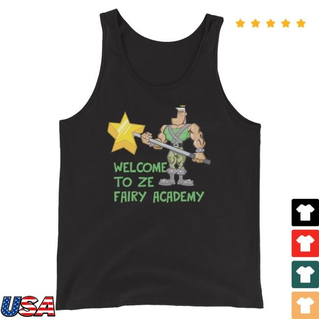 Official Paramount Merch Store The Fairly Oddparents Welcome To Ze Fairy Academy Unisex Tank Top Attractive Shirt Paramount Clothing Shop
