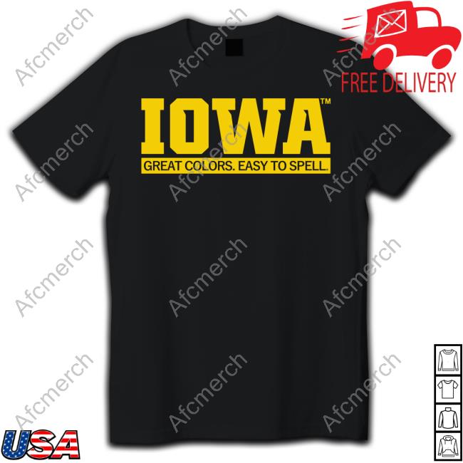 Iowa Great Colors Easy To Spell Crew Sweatshirt