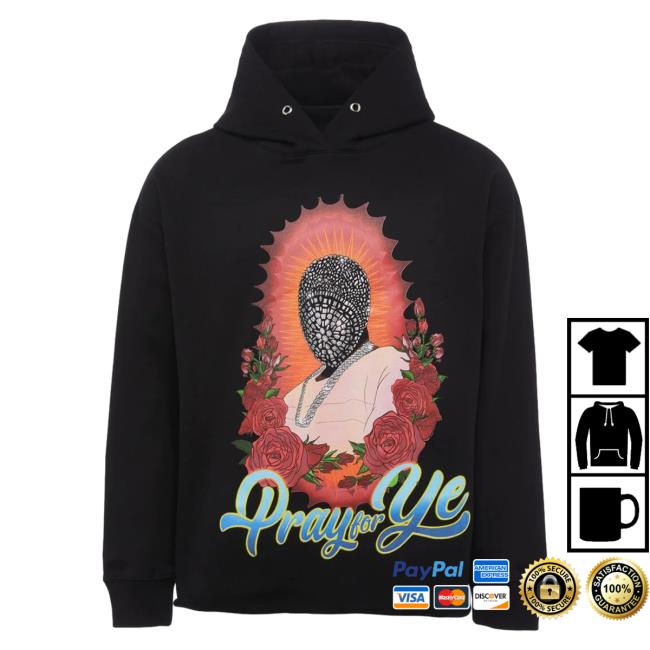 Official Fresh Society Homme + Femme "Pray For Ye" Black Pullover Hoodie