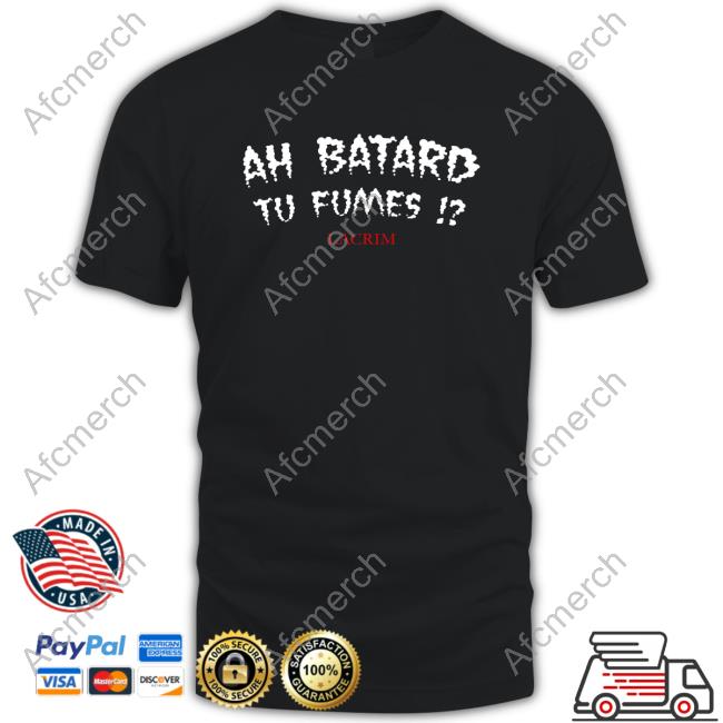 Official Winamax Sport Ah Batard Tu Fumes Lacrim Tee