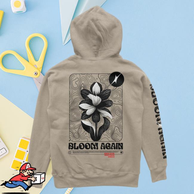 Official Dream Clothing Bloom Again Crewneck Sweatshirt Sand Dreamclothinghq