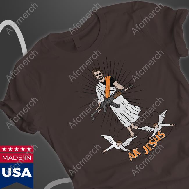 Ak Jesus T Shirt Ak Guy Merch Grey