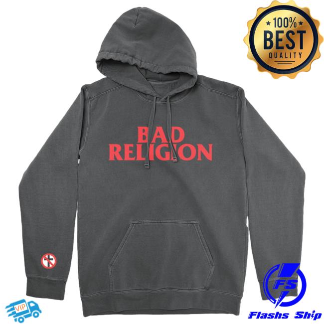 Official Kings Road Merch Store Bad Religion Logo Hoody (Granite) BadReligion Kings Road Shop