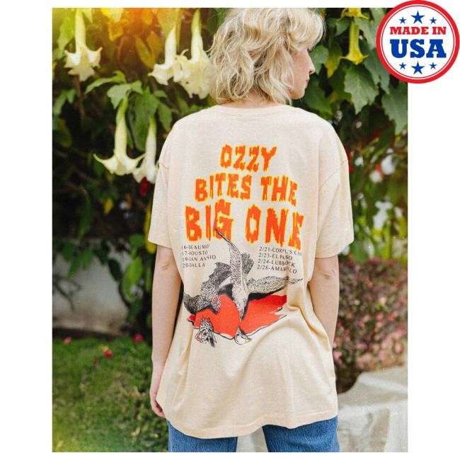 Official Complex Merch Store Screen Stars Ozzy - Bites The Big One SS Hot Shirt