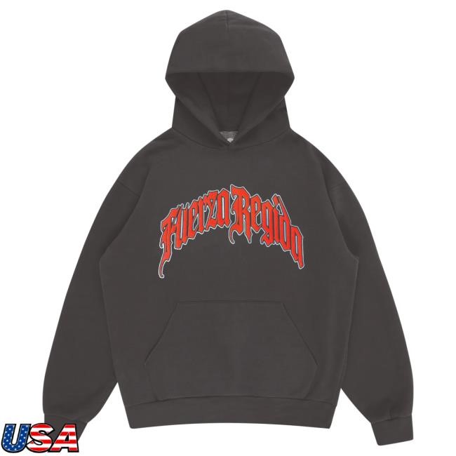 Official Fuerza Regida Merch Shop Fuerza Regida Poco Loco - Popover Hoodie Vintage