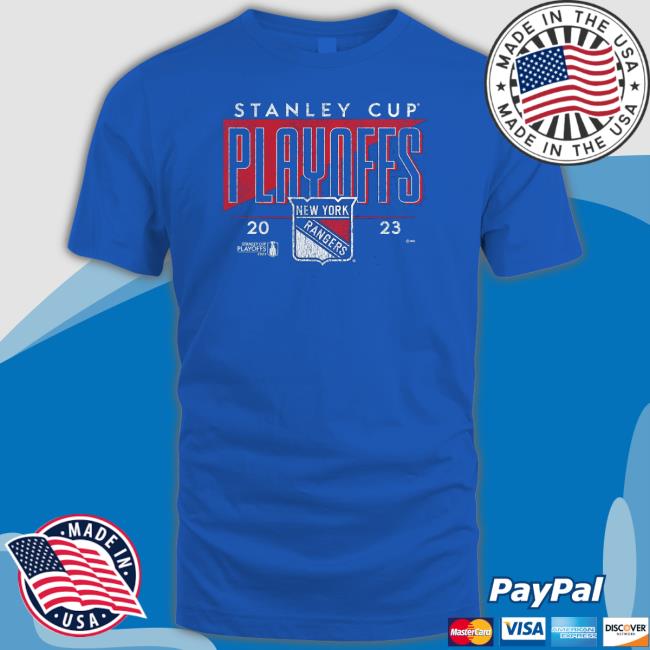 New York Rangers 2023 Stanley Cup Playoffs Sweatshirt New York Rangers Fanatics Branded 2023 Stanley Cup Playoffs T-Shirt