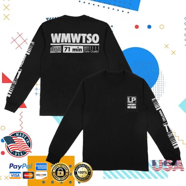 Official Mac Miller Merch Store Mac Miller 71 Min Long Sleeve T-Shirt Mac Miller Clothing Apparel Shop MacMiller