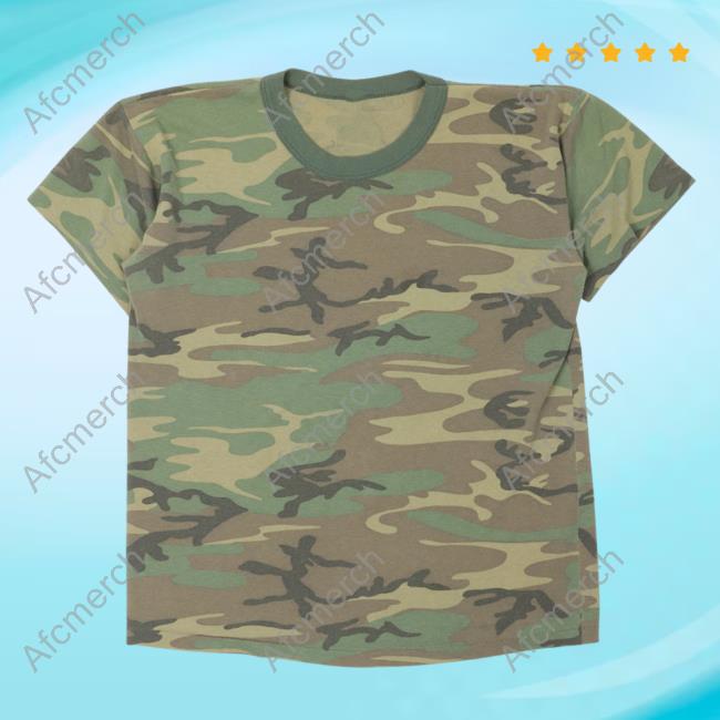 Official Justin Reed Vintage Camouflage T Shirt Justinreed