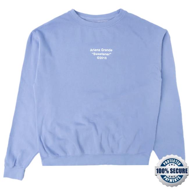 Official Ariana Grande Merch Store Ariana Grande sweetener tracklist purple Sweatshirts Ariana Grande Apparel Clothing Shop ArianaGrande