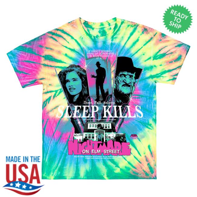 Official Studiohouse Designs Noes Sleep Kills Tie Dye Shirt
