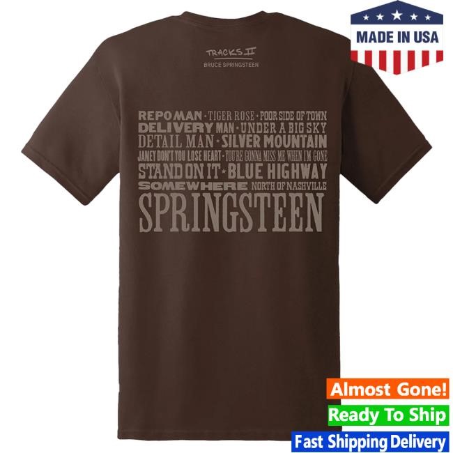 Official Bruce Springsteen Shop Nashville Album T Shirt
