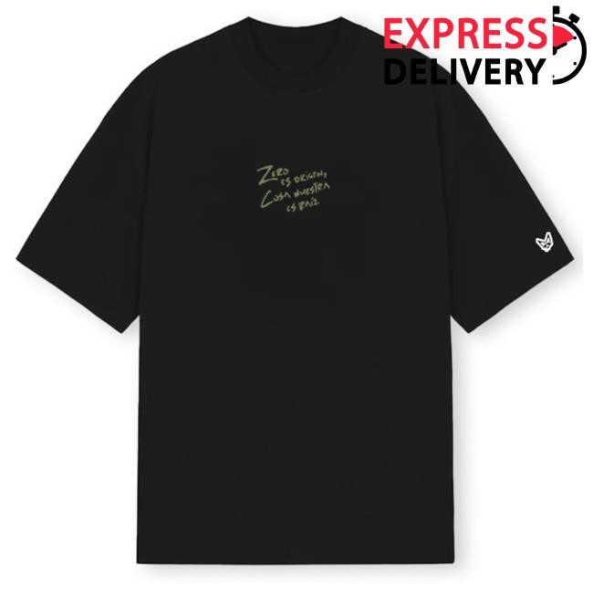 Official Rauw Alejandro Merch Store Zero Tee - Black Rauw Alejandro