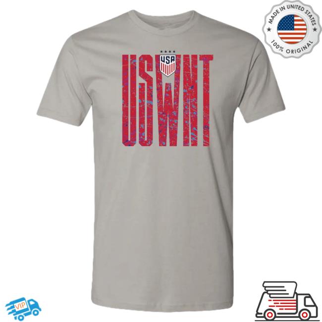 Official Uswnt Merch Store Uswnt Unisex USWNT Splatter Grey New Shirt Uswnt Apparel Clothing Shop