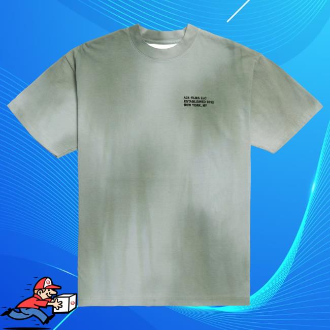 Official A24 Merch Store A24 Films Green Dip-Dye LLC Tee A24 Shop