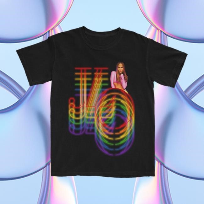 Jennifer Lopez Merch Jlo Rainbow Repeat Shirt