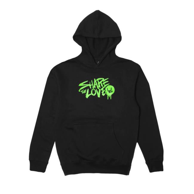 Official Stephen Sharer Merch Graffiti Love Pullover Hooded Sweatshirt