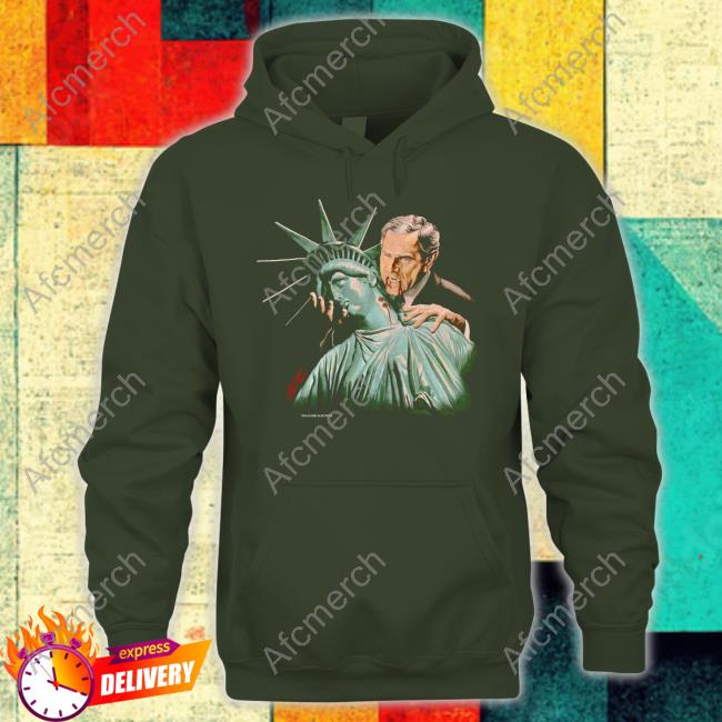 Official George Bush Vampire Bush Sucking Liberty Black Tee Shirts