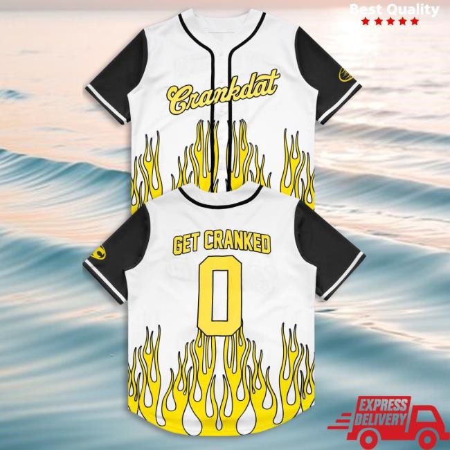 Official Crankdat Merch Store Shop Crankdat - Get Cranked Baseball Jersey Shirts