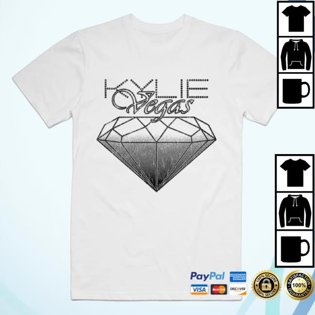 Kylie Minogue Kylie Vegas B&W Tee Kylie Minogue Merch