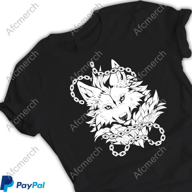 Official Crowdmade Shop Wolf & Chains Tee Shirt Wingedwolf94