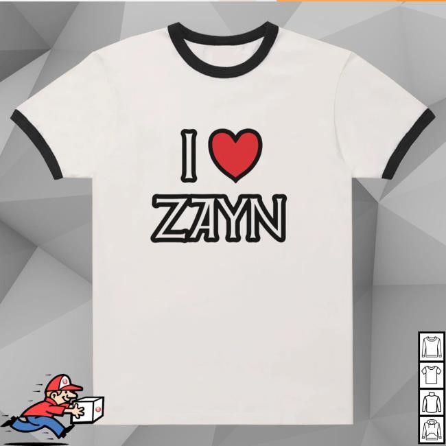 Official Zayn Malik I <3 Zayn Ringer Top Shirt
