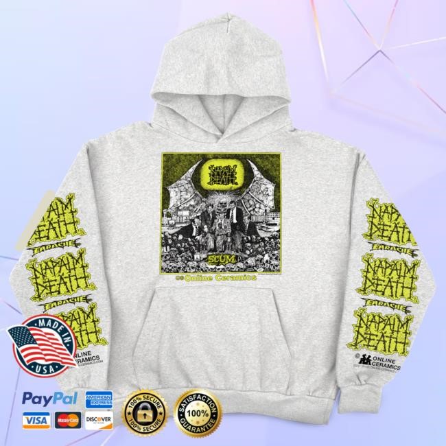 Online Ceramics Scum Heather Grey Hoodie