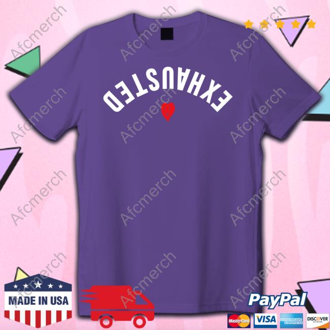 Beautiful Bastard Srore Exhausted Heart Shirt Philip Defranco Merch Sweatshirts