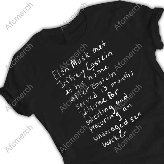Retinal Bloom Out Now Elon Musk Met Jeffrey Epstein Long Sleeve Tee
