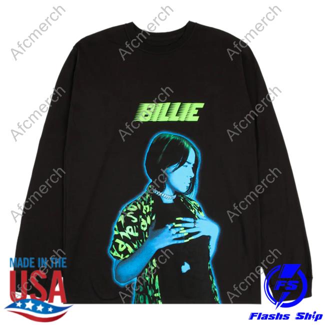 Official Billie Eilish Clothing Shop Store Neon Photo Hoody Billieeilish Merch