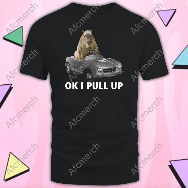 Capybara Man Capy Car T Shirt Ok I Pull Up