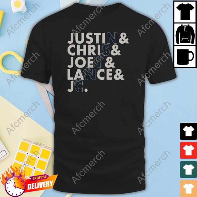 NSYNC Store Name Stack Justin Chris Joey Jance Jc Sweatshirt