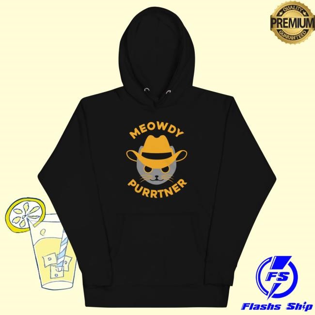 Snorg Tees Meowdy Purrtner Long Sleeve Hoodie