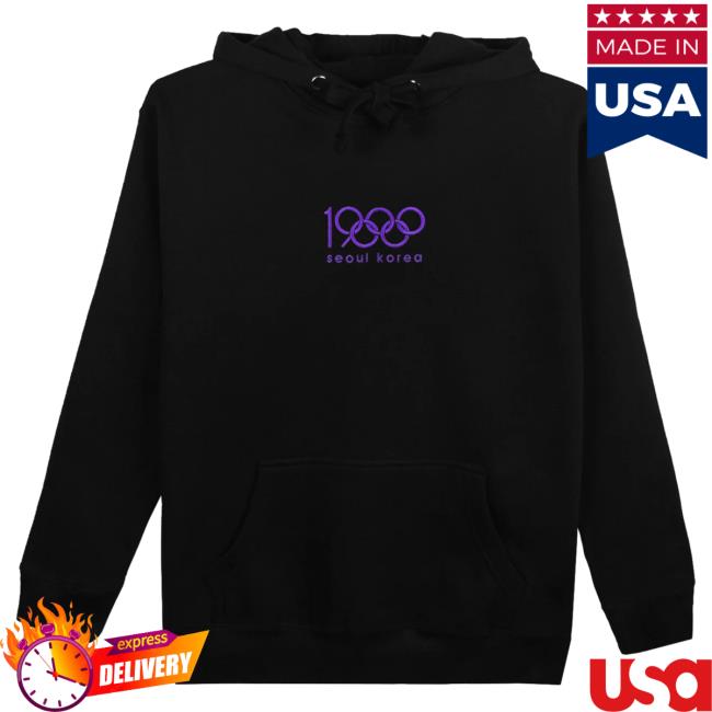 Official Kore Limited Merch Store Kore Limited 1988 Olympic Hoodie (Purple On Black) KoreLimited Apparel Clothing Shop