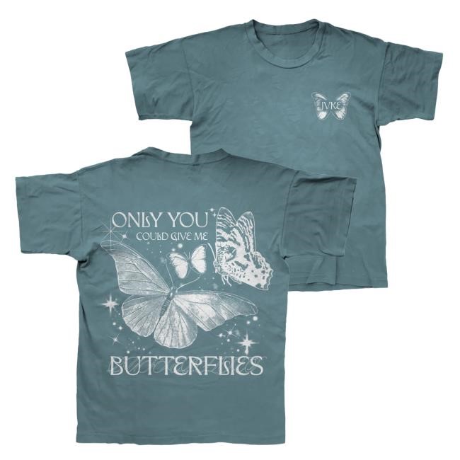 Official JVKE Butterflies - Emerald Green Tshirt