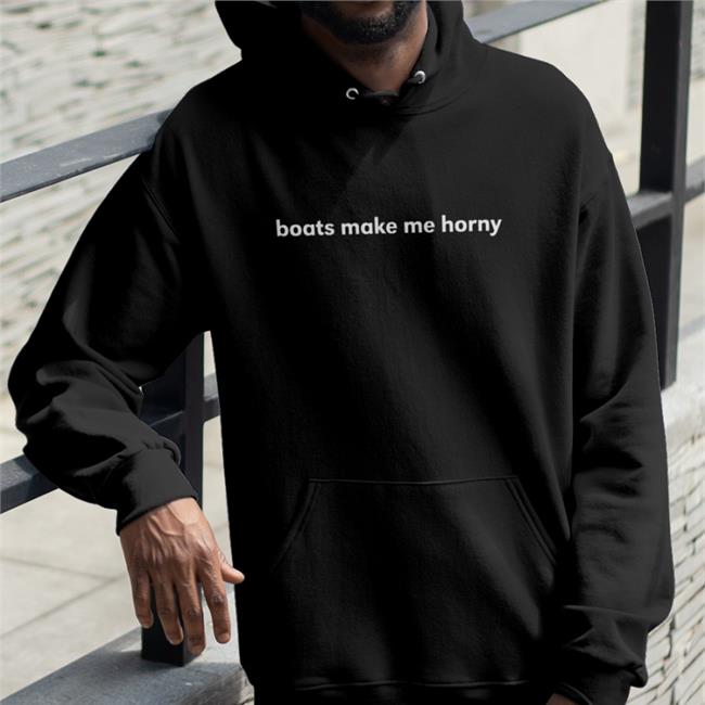 Sadie Crowell Merch Boats Make Me Horny Tee Shirt Black