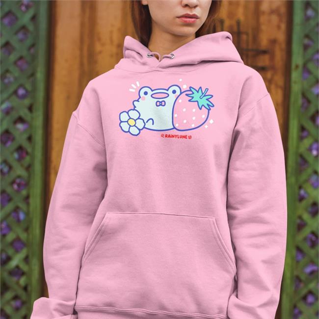hel ReichenbachFriend The Frog Strawberries Tees Light Pink
