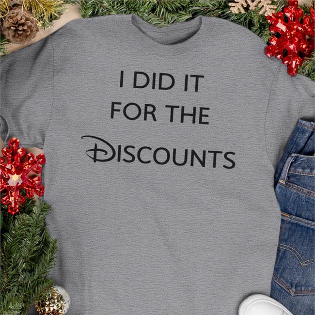 Joey Jones I Did It For The Discounts Tee Shirt I Did It For The Discounts Zip Up Hooded Joey Jones
