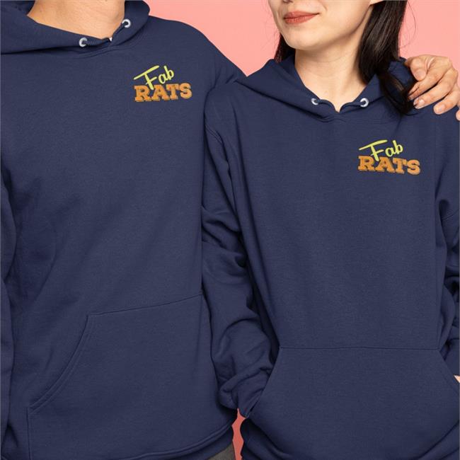 Fab Rats Original Welder Rat Logo Sweatshirt Dark Heather