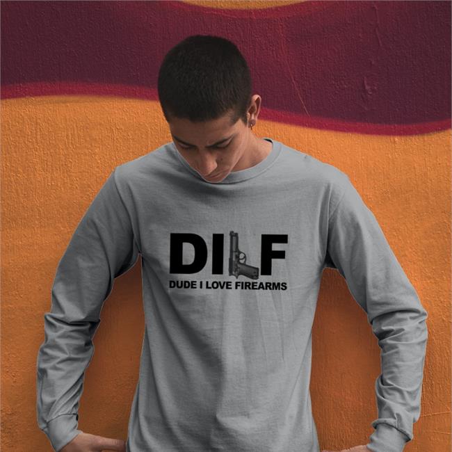 DILF Dude I Love Firearms Crewneck Sweatshirt Bunker Branding