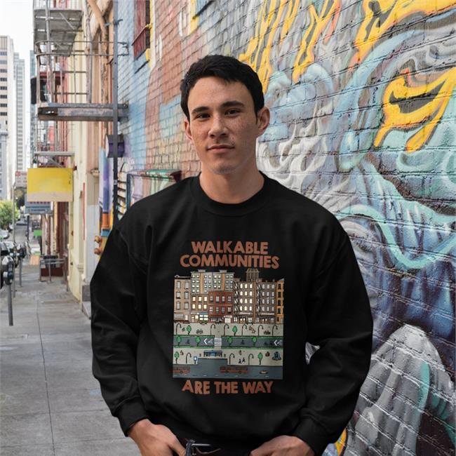 Nathan Allebach Merch Walkable Communities Are The Way Long Sleeve Tee
